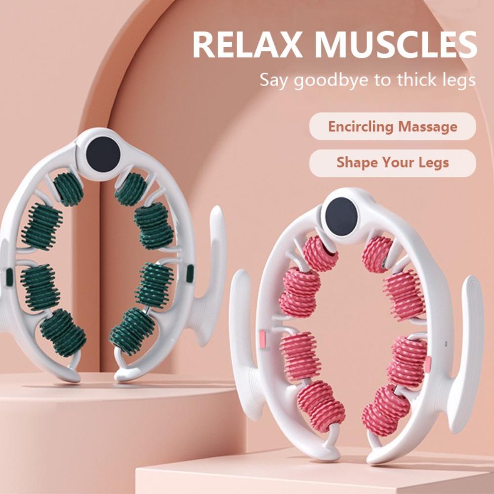 Ring-Beinclip-Rollenmassagegerät, Beinmassagegerät, Yoga-Fitnesshilfe, Bein-Schönheitsartefakt, 3 abnehmbare Teile