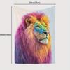 A Lion Print Fleece Blanket, a Gift for African Girls, Granddaughters, And Daughters, Perfect for Holidays, Versatile for Outdoo
