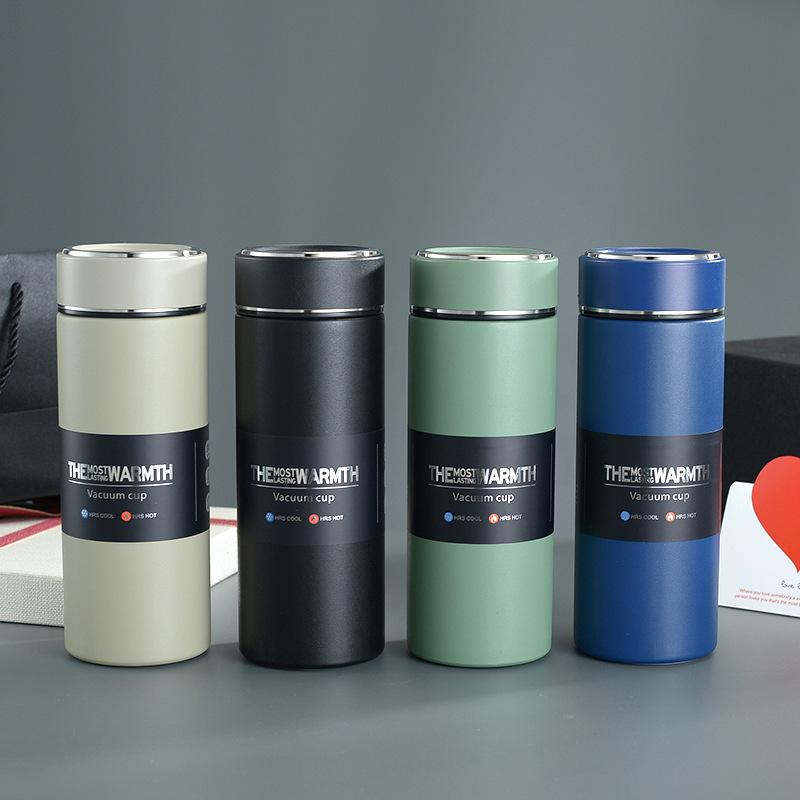 Updated High-looking Thermos Cup 304 Stainless Steel Frosted Business Car Gift Water Cup