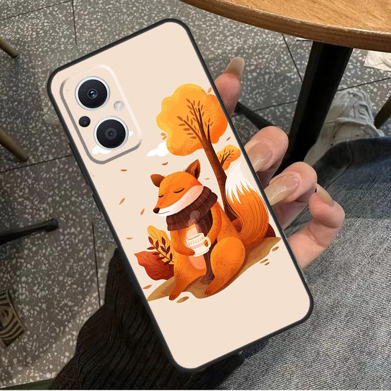 

Autumn Leaves Fall Fox For OPPO Reno 11F 12F 13F 14F 8T 10 11 12 13 14 Pro 8 7 Lite OPPO Find X8 X6 X5 X9 Pro Case OPPO Reno10 5G