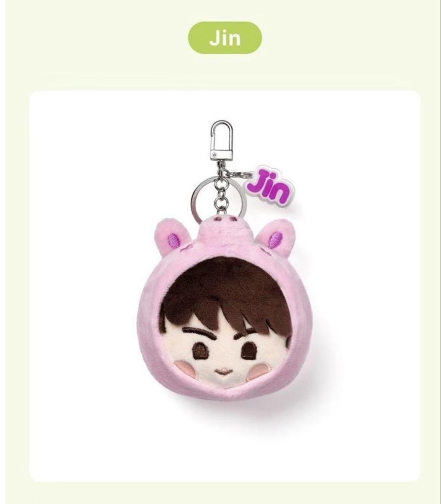 [USED] JIN [2025 ISLAND] FACE KEYRING Official Authentic Product