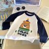 Kids Long Sleeve Cotton T Shirt Spring Autumn Base Layer For Boys Girls