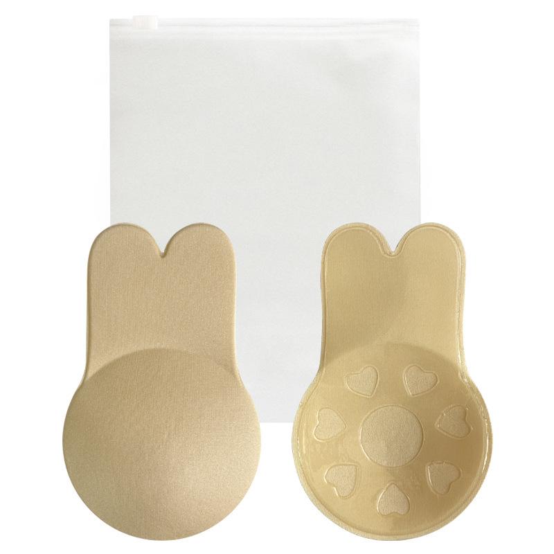 Bunny Ear Silicone Push-Up Bra: Strapless, Self-Adhesive, Invisible Uplift Nipple Covers