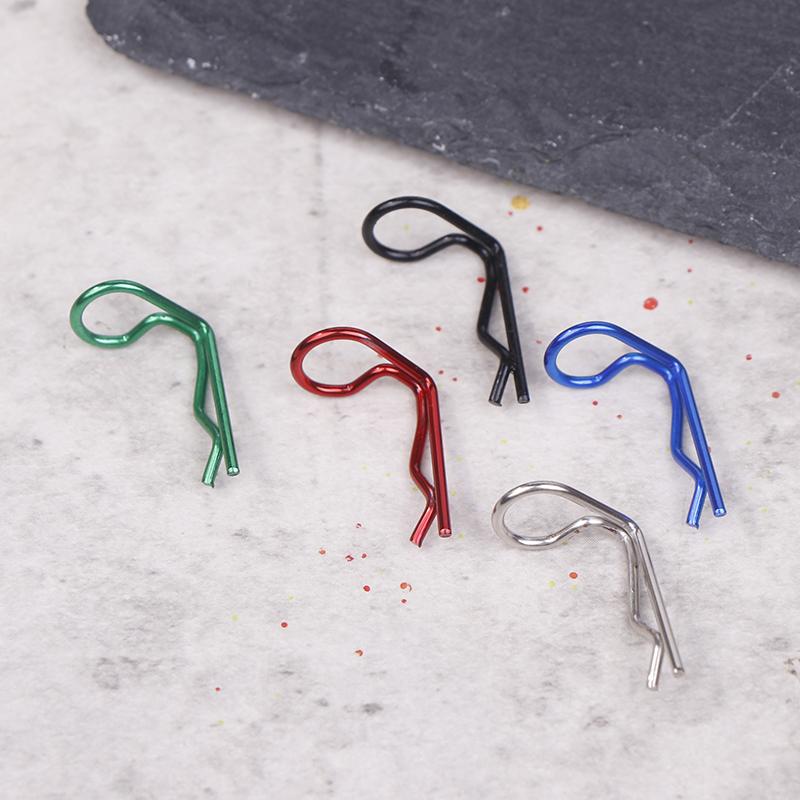 10Pcs Rc Body Clips 90-Degree Angle Springy Pins Bent Springy Pins For 1/8 1/10 1/12 Scale Model Car Truck Crawler Truck