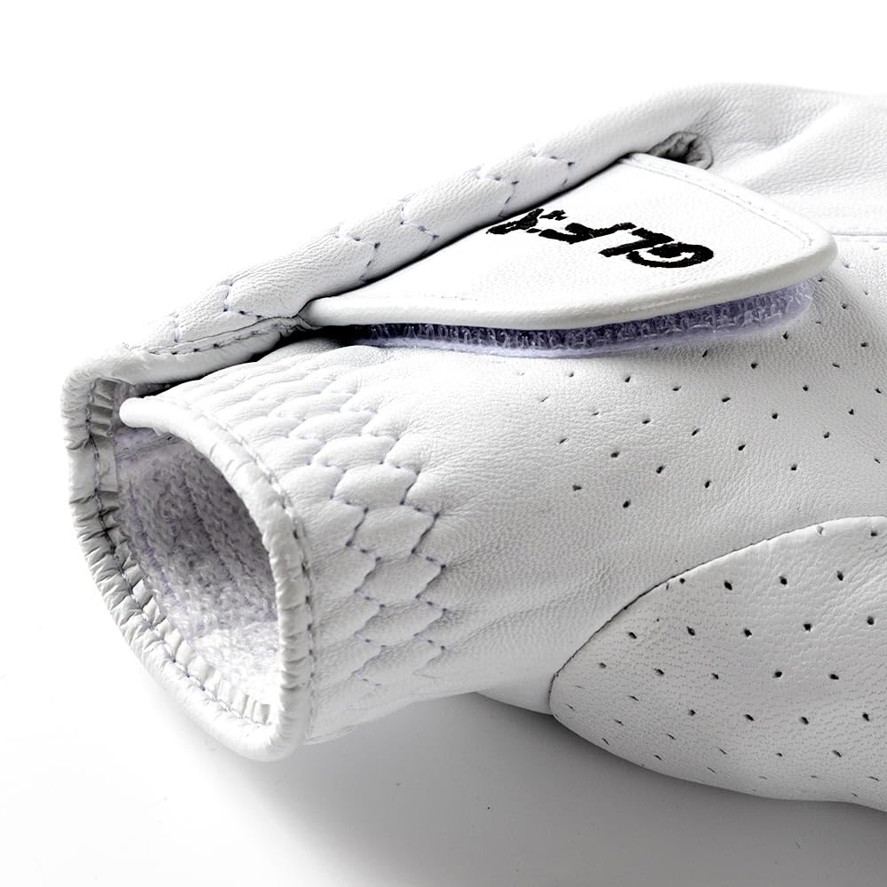 GLFR Premium Top 1% Cabretta Leather Golf Gloves, Silky Grip,