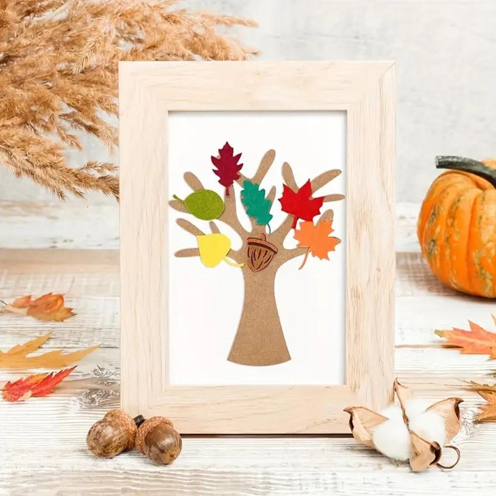 Handmade Felt Christmas Tree Craft Kits Holiday Decoration Nonwoven Fabric Wall Hanging For Kids Adults Autumn Crafts