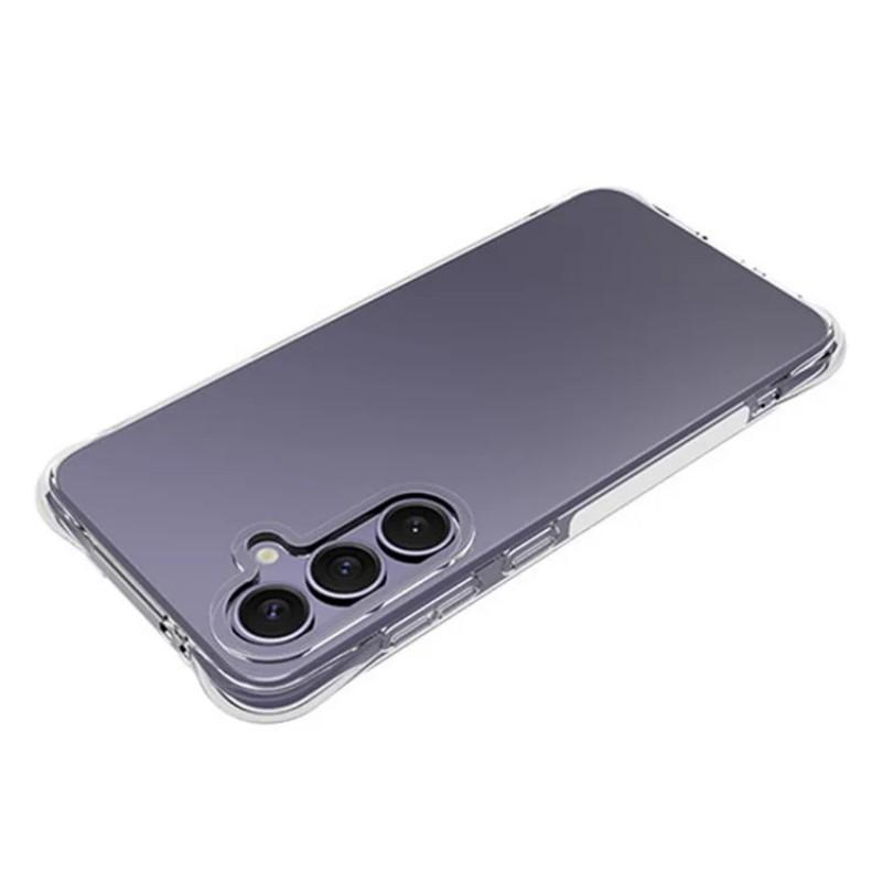 For Samsung Galaxy S24 FE Back Cover WANLONFENG TM Series 2.0mm Clear TPU Phone Case (Big Lens Hole)