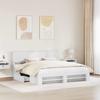 Bed Frame with Headboard White 180 x 200 cm Engineered Wood