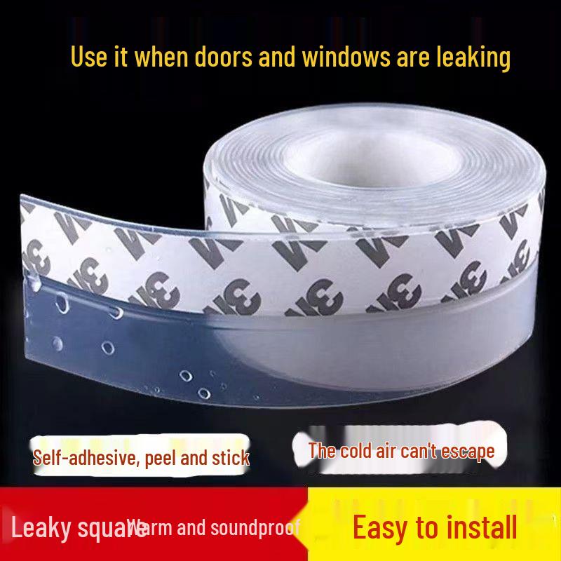 Door & Window Self-Adhesive Sealing Strip - Windproof, Rainproof, & Insulating for Gaps & Leaks