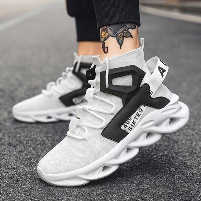 New Black Running Jogging Shoes Casual Sneakers White Outdoor Breathable Mesh Shoes Men Light Shock-absorption Sports Shoes