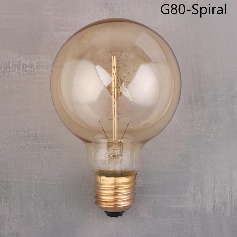 Dimmable Light Bulb E27 40W 220V Retro Warm Yellow Bulb St64 T45 A19 G80 Filament Light Incandescent Ampoule Bulbs