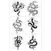 Butterfly Ghost Bow Flower Kitten English Short Sentences Multi-Picture Finger Tattoo Sticker