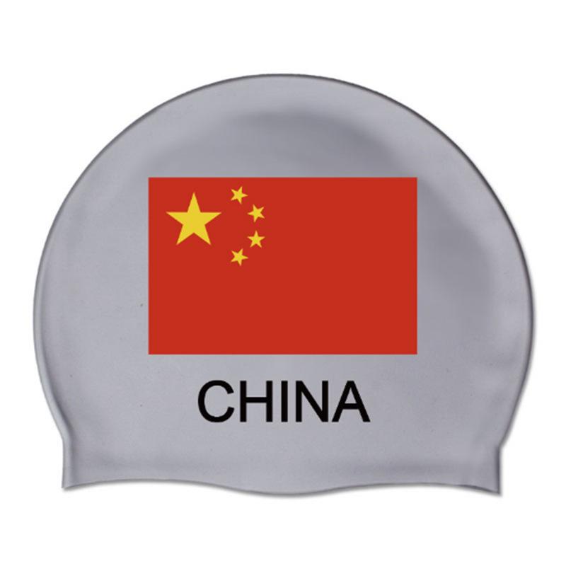 

Silicone Swim Cap: 2025 Adult Unisex Waterproof Flag & Solid Colors чорний