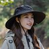 Mesh Outdoor Hiking Hat Summer Sunscreen Cap Adjustable Men Women Bucket Hat  Camping