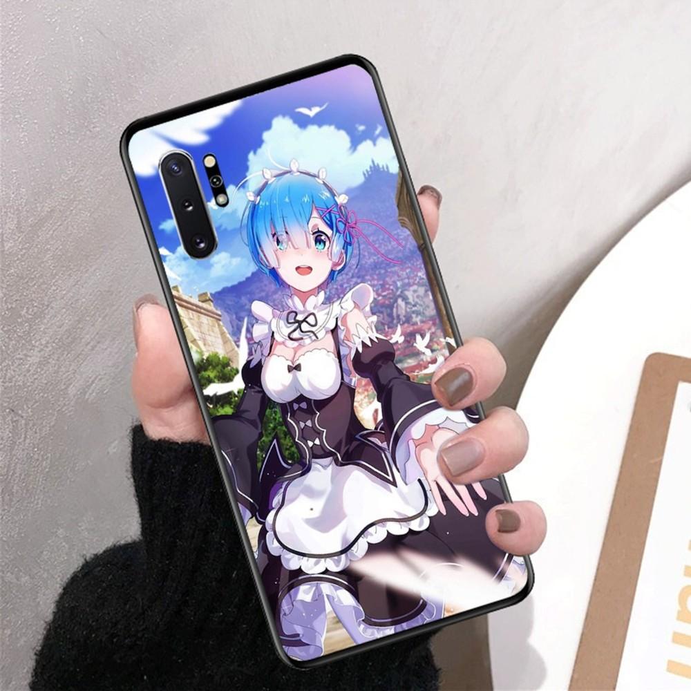ReZERO Ram Rem Phone Case For Samsung Note 8 9 10 20 pro plus lite M 10 11 20 30 21 31 51 A 21 22 42 02 03