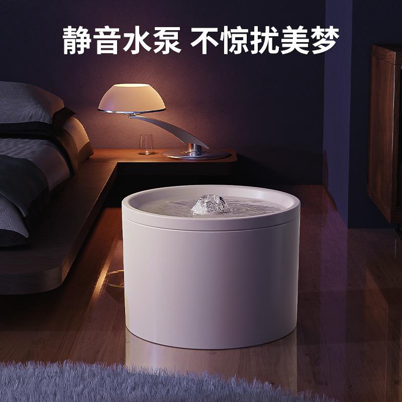 Ceramic Cat Water Fountain with Silent Circulation Filter