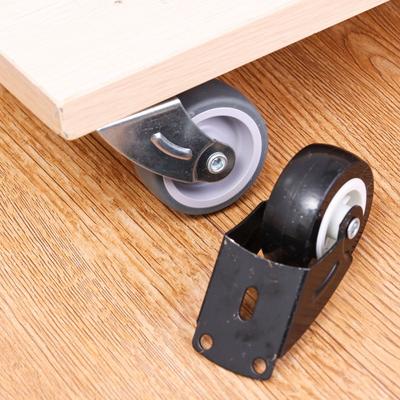 1/2Pcs New Silent Furniture Caster Mobile Household Moving Tool Door Support Moving Wheel Side Mounted Gate Casters