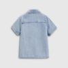 Gap Toddler Unisex Bear Embroidery Denim Short Sleeve Shirt