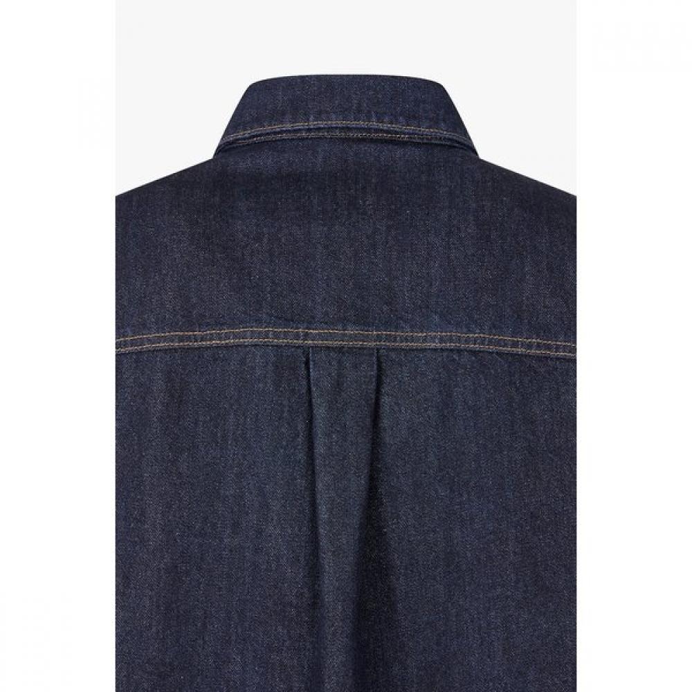 Tomboy Men Indigo Shirt Style Denim Jacket 91m6113114ar
