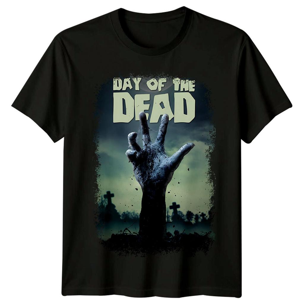 Day of the Dead (1985) Movie Poster Inspired 100% Cotton T-shirt Mens Tees Top Retro 80s Tee Unisex