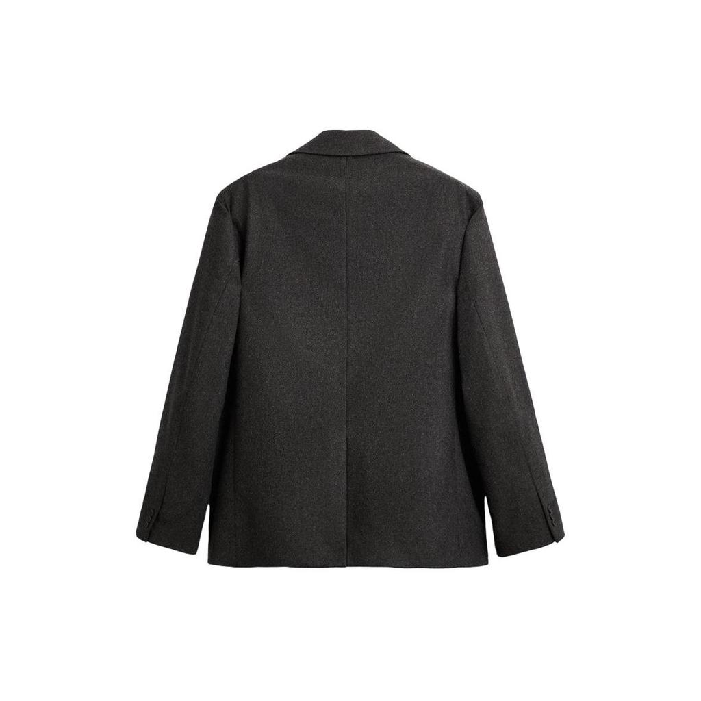 Zara Solid Color Single Breasted Loose Long Sleeve Blazer Men blazers Brown 6881289-700