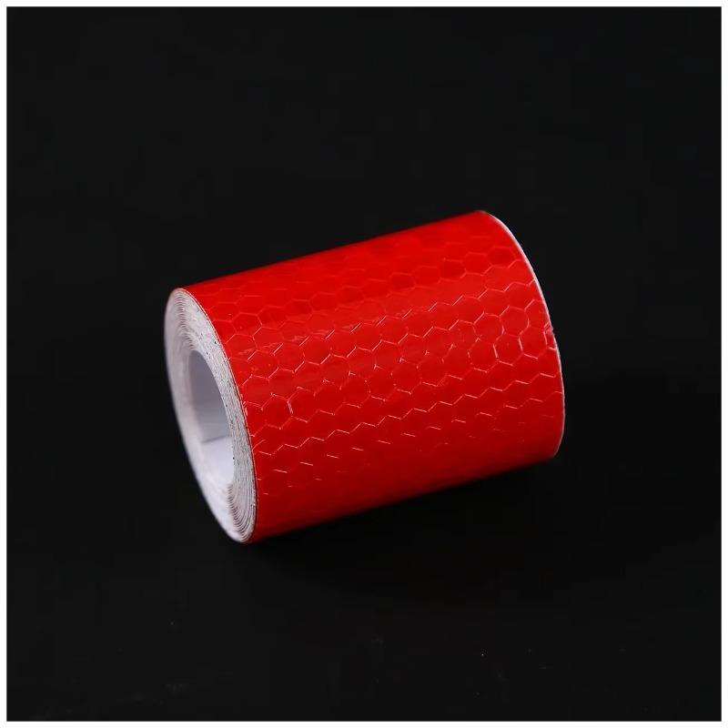 

Автомобильная светоотражающая лента, предупреждающая наклейка для украшения автомобиля, отражатель, защитная лента, пленка, авто наклейка на мотоцикл 5cm*1m красный