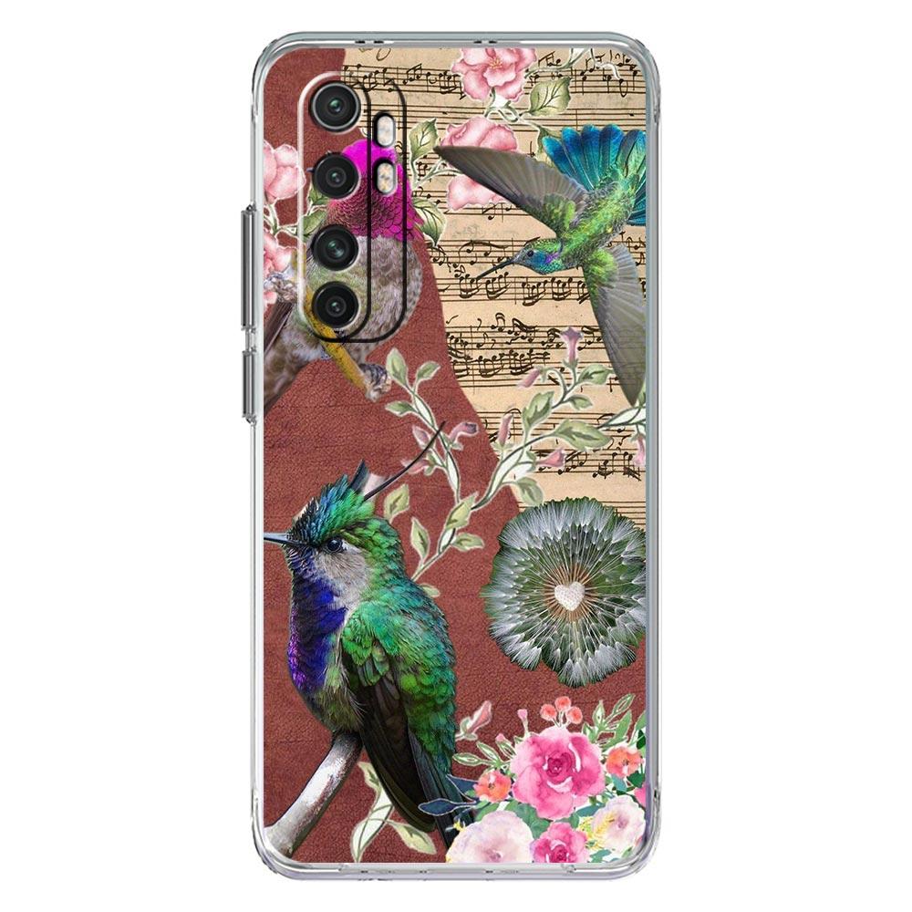 Phone Case For Xiaomi Mi Poco X7 X6 X5 NFC X3 F7 Ultra F6 Pro F3 15 14T 14 13T 11 12 13 Lite Clear TPU Cover Hummingbird