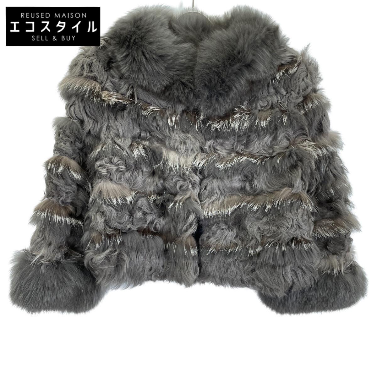 

Diagram 04390201 Gray Lamb Fur x Fox Fur Jacket Jacket 36 grayUsed