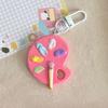 Keychain Pendant Artist Palette Brush Design Keychain Pendant with Metal Lobster Buckles Bags Keys Backpacks Keyring