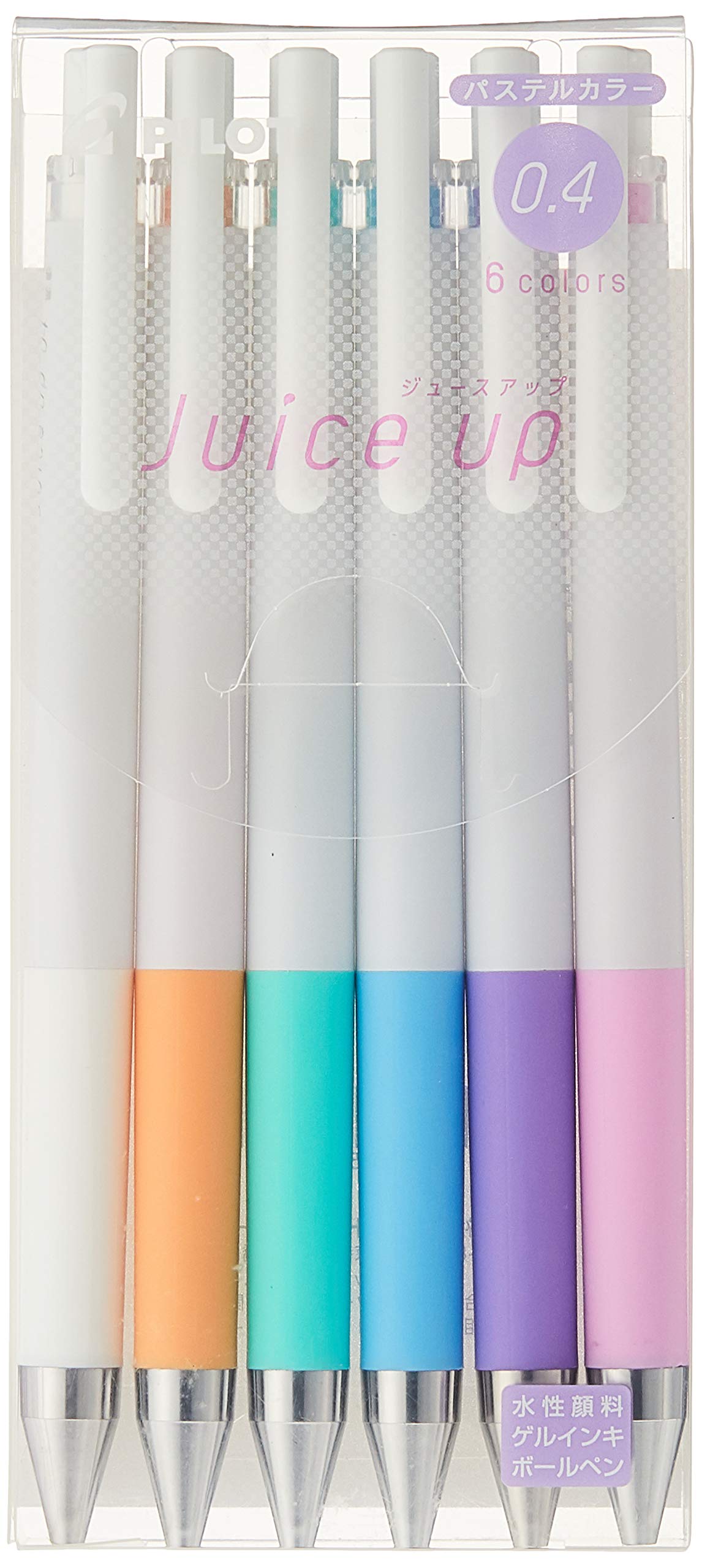 Pilot Juice Up Gel Ballpoint Pen Pastel Colors 6 Colors 0.4mm LJP120S4-6CP