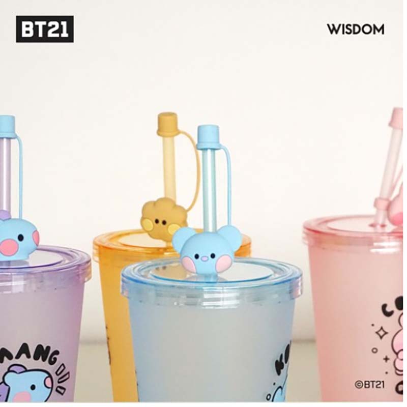 BT21 Minini Figur Eisbecher Strohbecher Kaltbecher Offizielles Authentisches