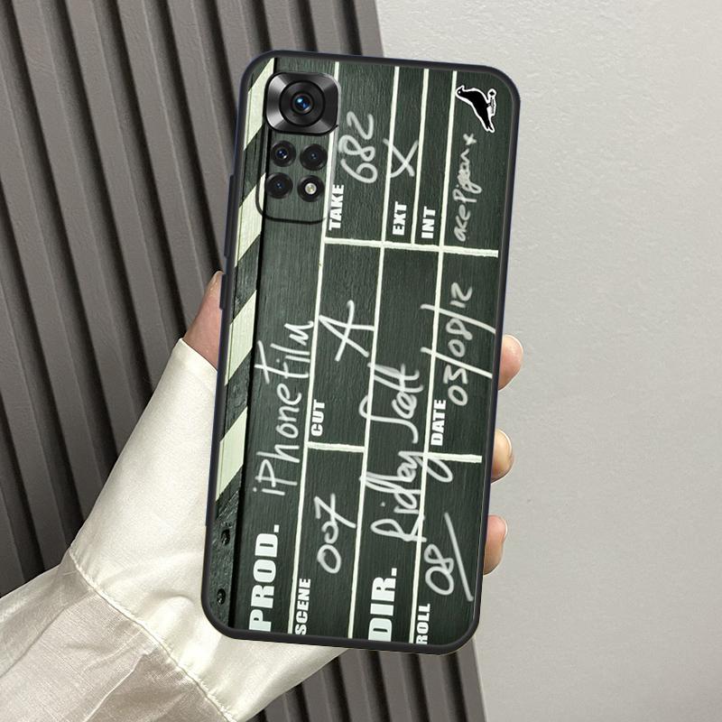

Clapper Board Case For Xiaomi Redmi Note 13 14 Pro 12 11 10 15 Pro Plus Redmi 14C 13C 15C 10C 12C 15 Funda Redmi 10C