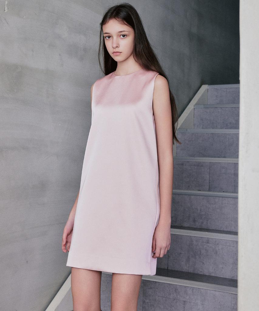 Rank 5 [Dayne] Satin Mini Dress_Pink