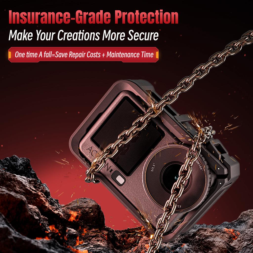 STARTRC Für DJI Osmo Action 6 Multifunktionaler Erweiterungs-Schutzrahmen Vertikale Horizontale Aufnahme Kunststoffkäfig