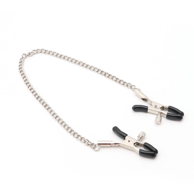 1 Pair 30cm Chains Metal Nipple Clamps Sex Toys Nipples Clips Adult Games For Couples Flirt Toys Nipple Clips For