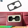 For Lexus NX-Class AZ20 NX250 NX350 NX450   Carbon Fiber Style Rear Seat Drink Cup Holder Chrome Trim Cover Bezel