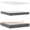 Storage Bed with Mattress Dark Gray 160 x 200 cm Velvet