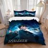 Custom Name Cartoon Harryl Bedding 3 Piece Set HD Print Duvet Cover Pillowcases for Teens Adult Bedroom Decoration