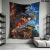 Neighbor Totoro Adventure Forest Tapestry Background Cloth Wallmounted Work Of Art Christmas Gift Atmospheric Background Cloth