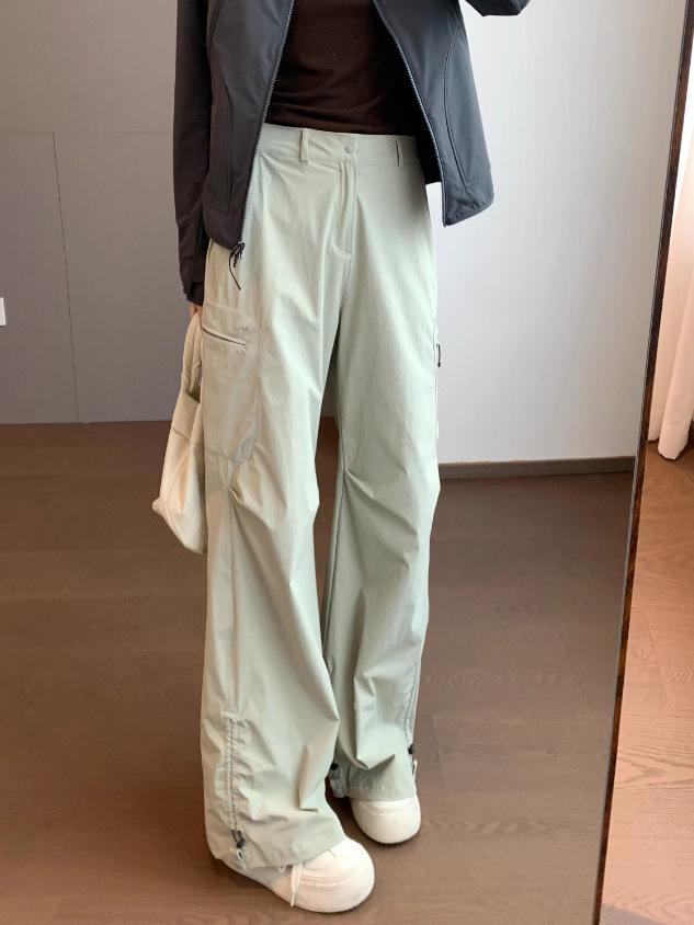 

Женские эластичные брюки для активного отдыха с молниевыми карманами - Супер стройнящие и удобные для весны Medium