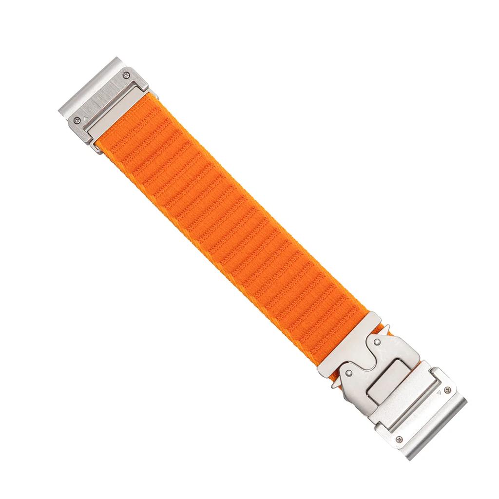 26 mm Nylon Loop-rem för Garmin Fenix E 8 47 mm 7 7X Pro/6X 6XPro/Enduro 3 2/Epix Pro Gen 2 51 mm Quickfit-armband Sportband