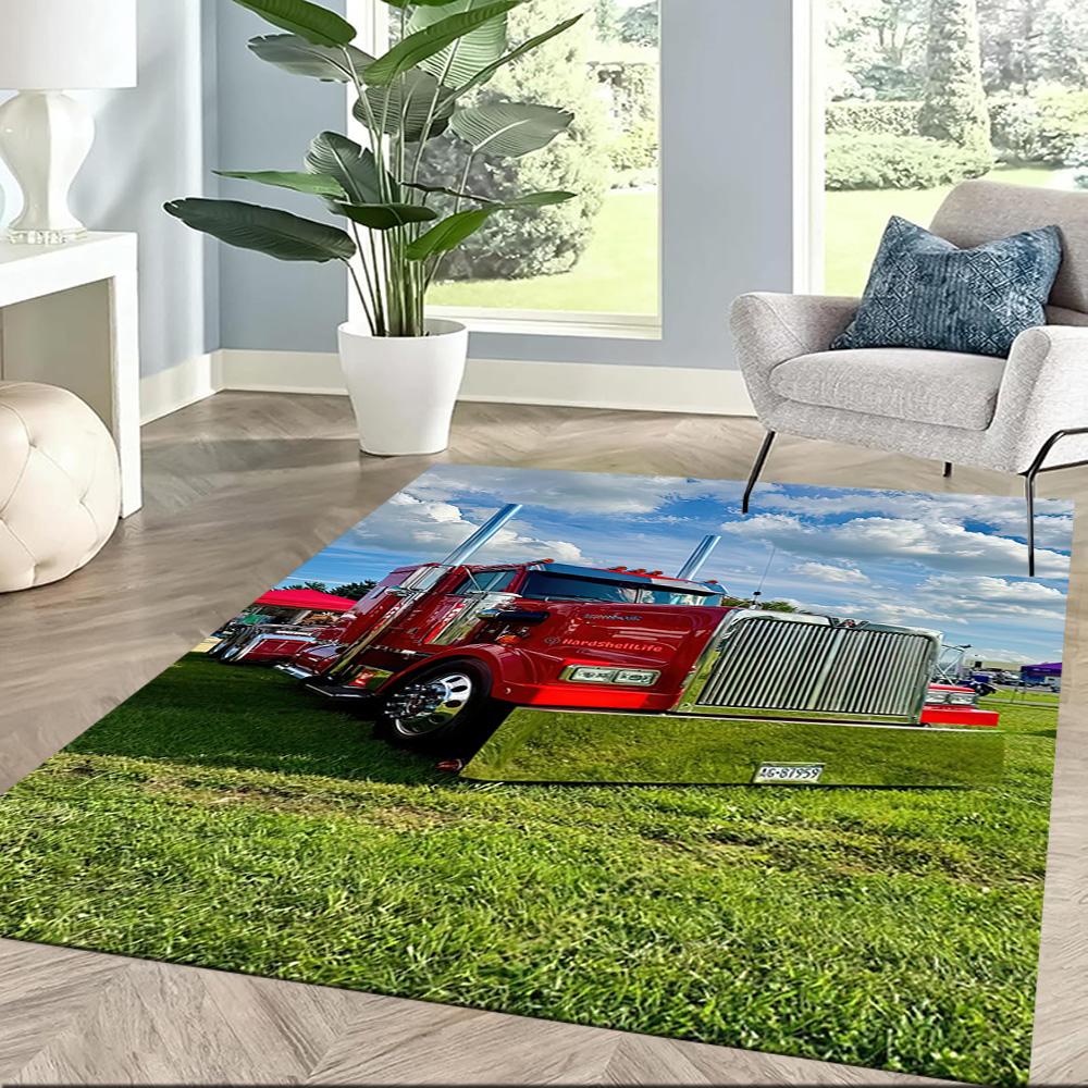 Kw Heavy Trucks Area Rug Suitable For Balcony Game Room Bedrooms Outdoor Antislip Carpet Decorate Offices Perfect Gift For Friends Family