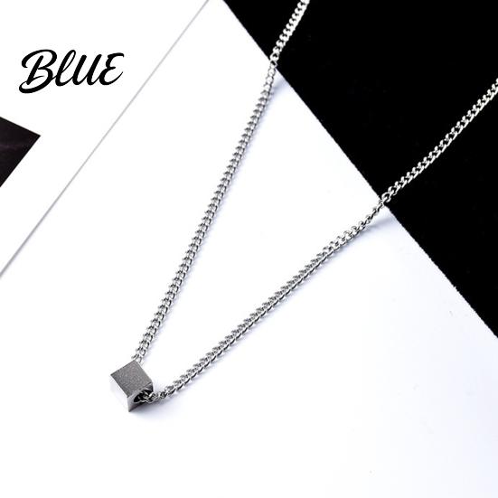 Chic Geometric Design Necklace Pendant for Men Cube Quality