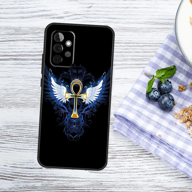 Egypt Nefertiti Anubis Ankh Case For Samsung Galaxy A52 A32 A12 A14 A34 A54 A53 A33 A13 A51 A71 A15 A25 A35 A55 Cover