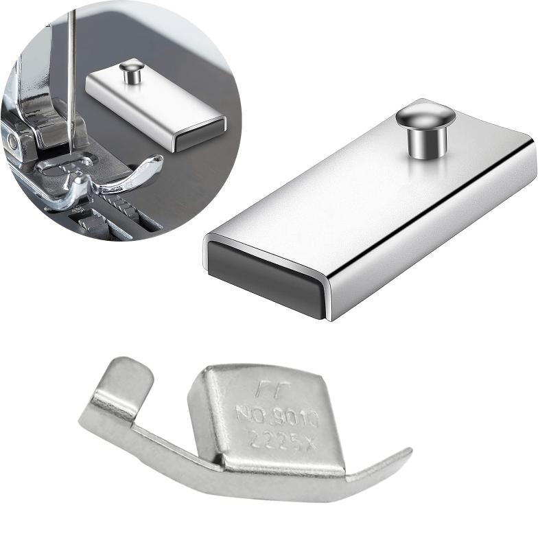 7Pcs Magnetic Seam Guide Sewing Machine Guide Magnets Stainless Steel Hemming Clips Measurement Sewing Ruler Quilting