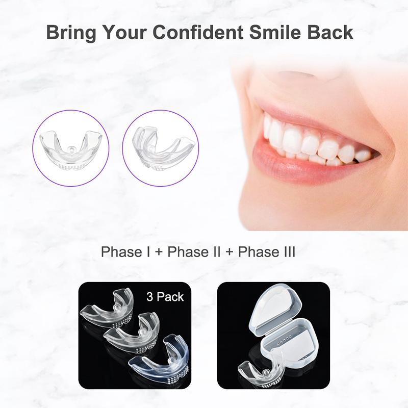 Ortodontická rovnátka Zubní rovnátka Smile Trenažér zarovnání zubů Instantní silikonový držák zubů Chránič úst Rovnátka na zuby Zásobník na zuby