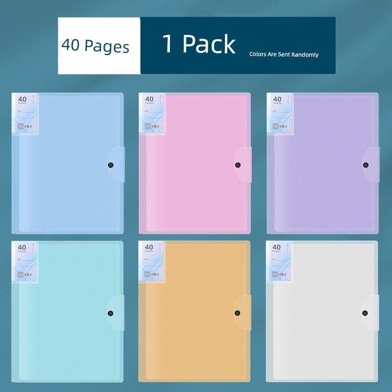 Student High School Multi-Layer Transparent Storage Insert Bag Poster Album Certificate Examination Paper Category Folder Volume Storage File Folder