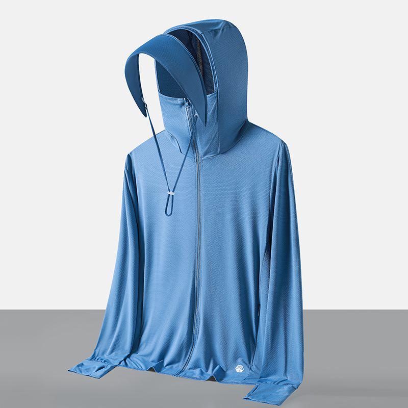 2026 UPF50+ Ice Silk Sun Protection Unisex Lightweight Breathable Summer Outdoor Clothing - Dark