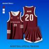 American Style Moisture-Wicking Basketball Uniform Set - Customizable Team Sportswear