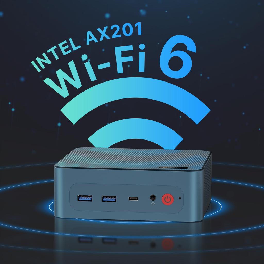 BOSGAME Mini PC with Intel Core i5 12450H Gaming Mini Mini Desktop Computer with 16GB 1TB Storage to 2280 Display WIFI Dual Gigabit PC, RAM, (Up